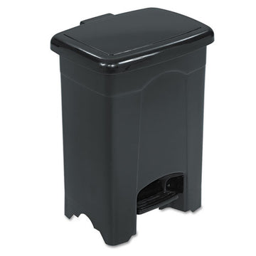 Safco® Step-on Receptacle, Rectangular, Plastic, 4 Gal, Black freeshipping - TVN Wholesale